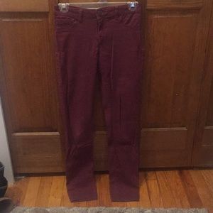 Refuge Maroon Skinny Jeans